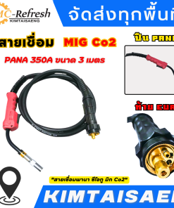 สายเชื่อมพานา ซีโอทู มิก Co2 (MIG) PANA 350A ยาว 3เมตร ลวดเชื่อม, เครื่องเชื่อม